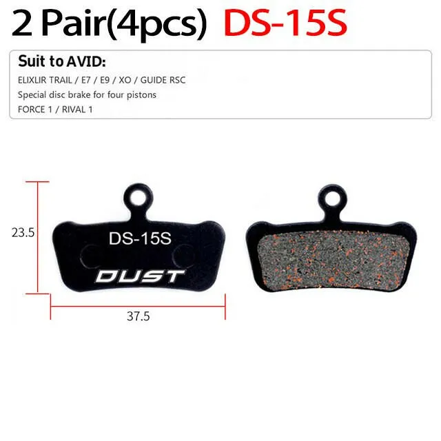 2 Pair (4pcs) MTB Bicycle Hydraulic Disc Ceramics Brake Pads For b01s SRAM AVID HAYES  Magura ZOOM Cycling Bike Part