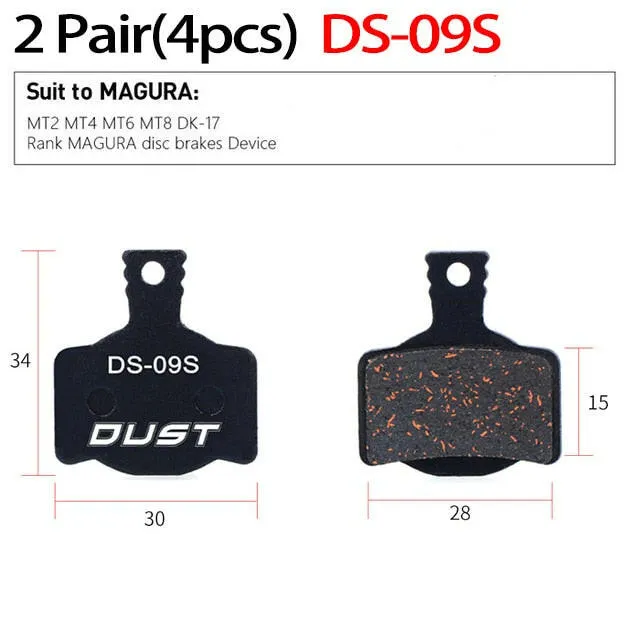 2 Pair (4pcs) MTB Bicycle Hydraulic Disc Ceramics Brake Pads For b01s SRAM AVID HAYES  Magura ZOOM Cycling Bike Part