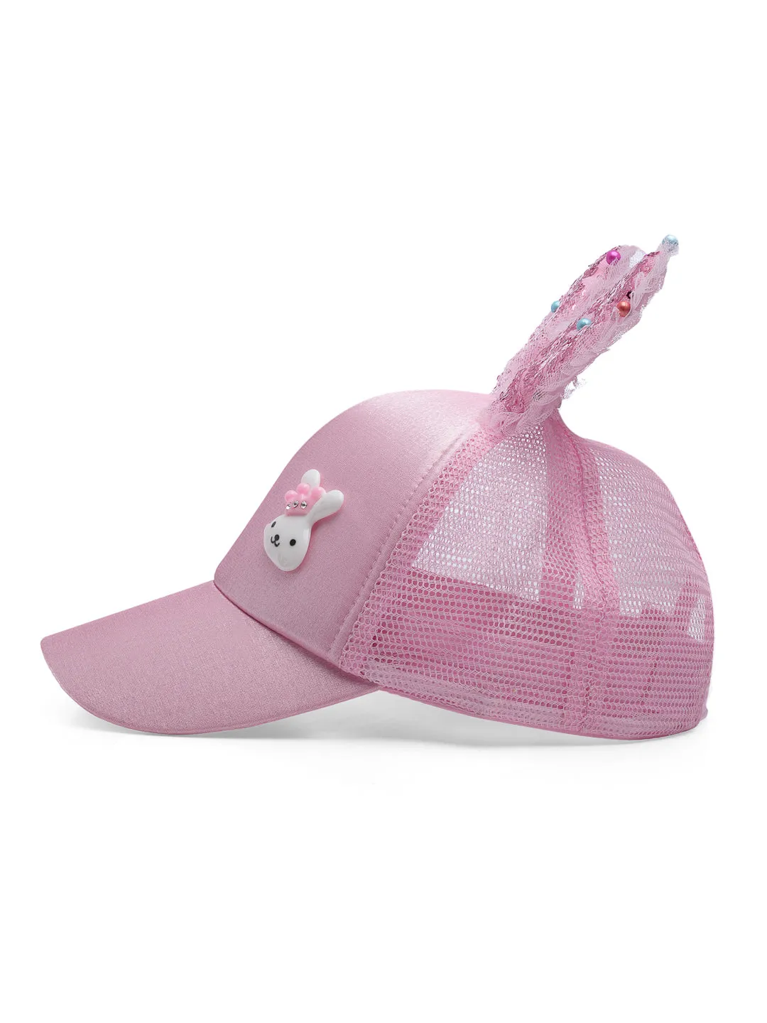 Babymoon Rabbit Ears Summer Cap Hat - Pink