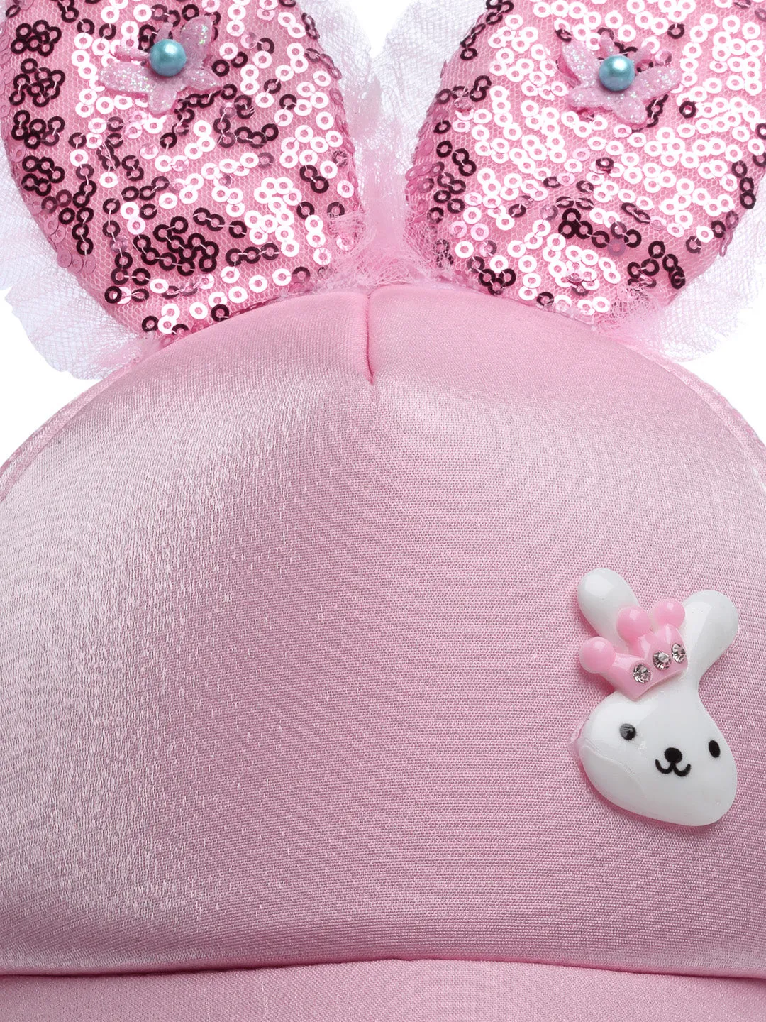 Babymoon Rabbit Ears Summer Cap Hat - Pink