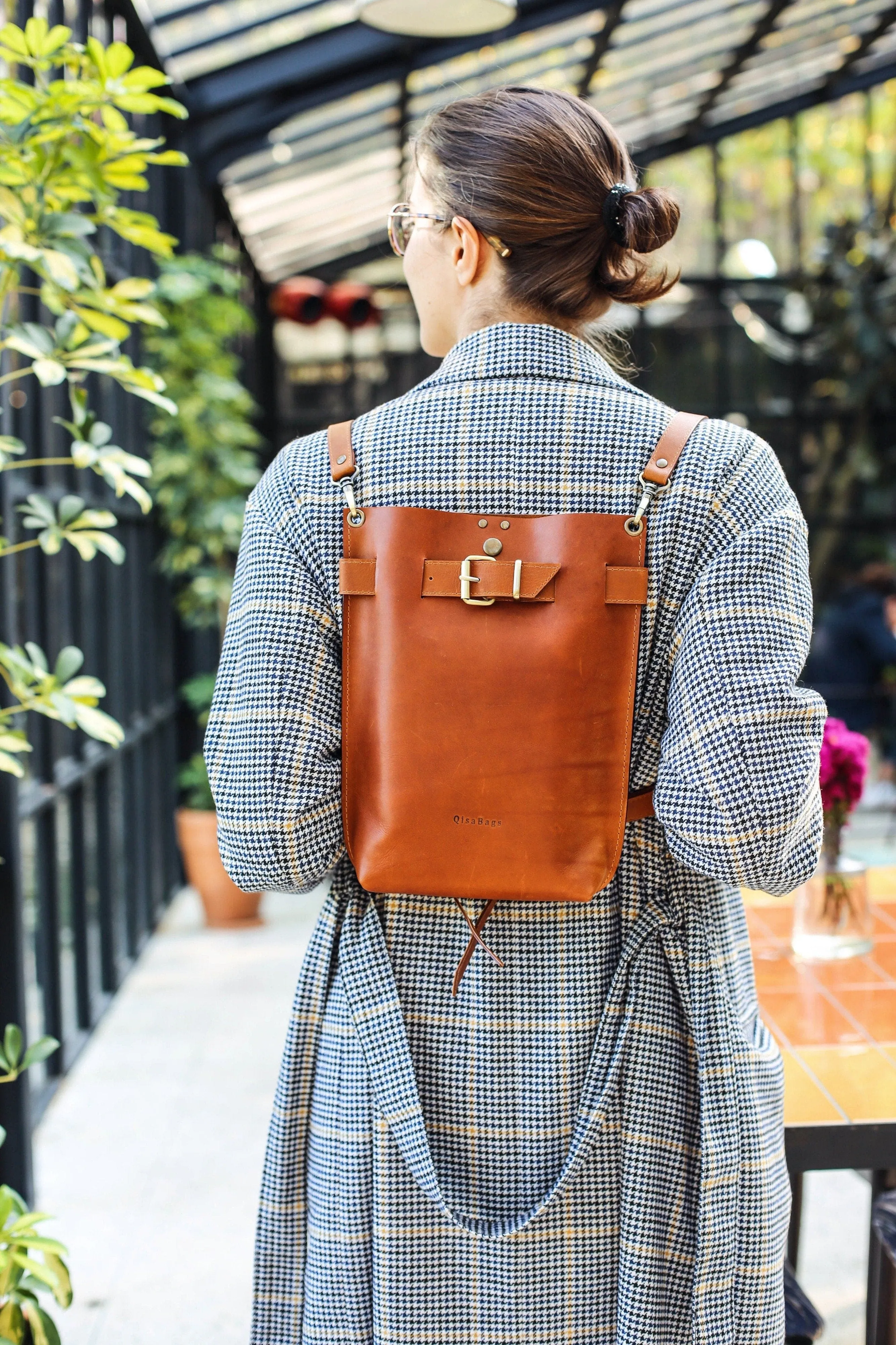 Brown Leather Backpack Purse - All Sizes