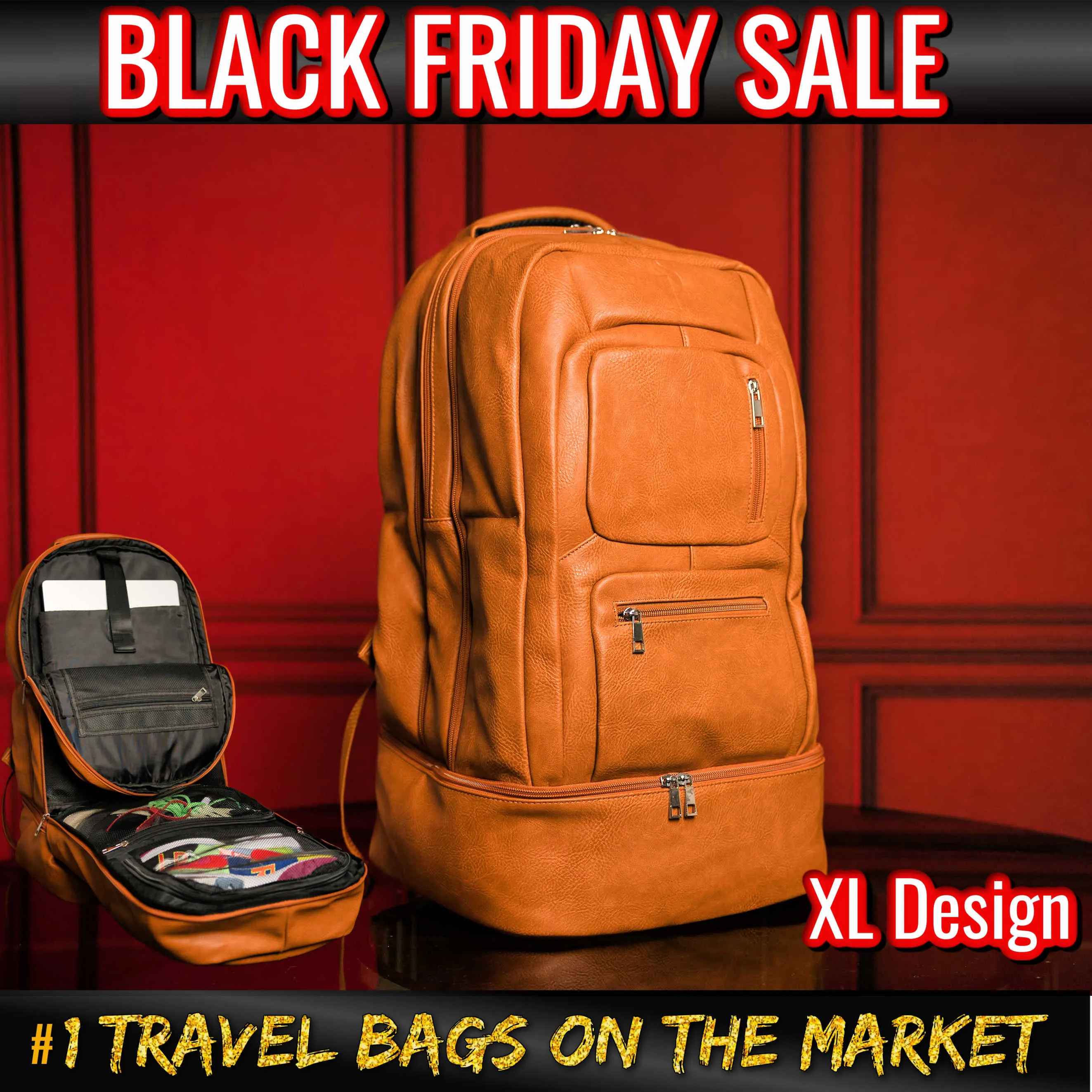 Brown Leather Carryon XL (BLACK FRIDAY SALE)