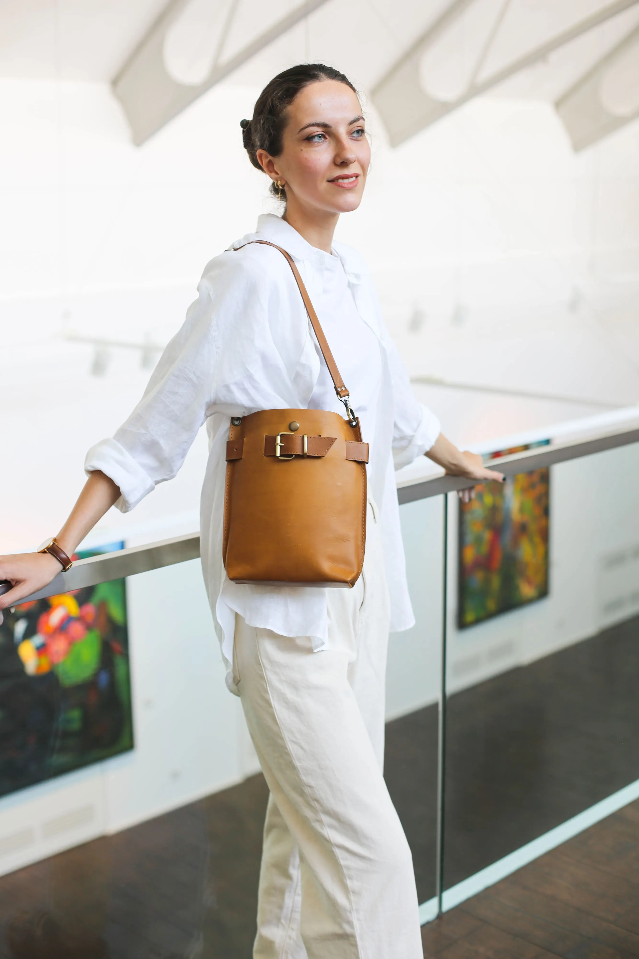 Brown Small Leather Bag