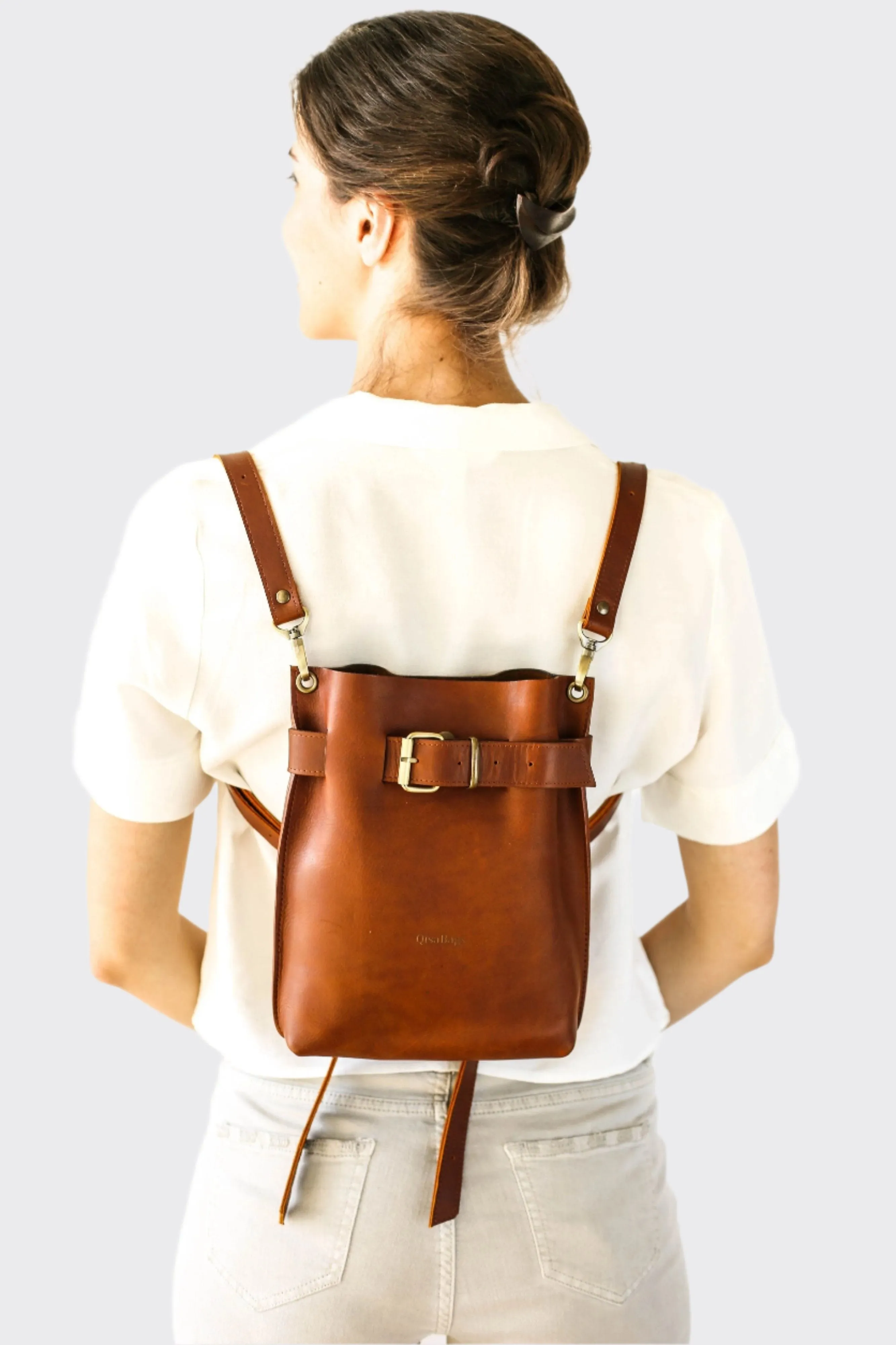 Brown Small Leather Bag