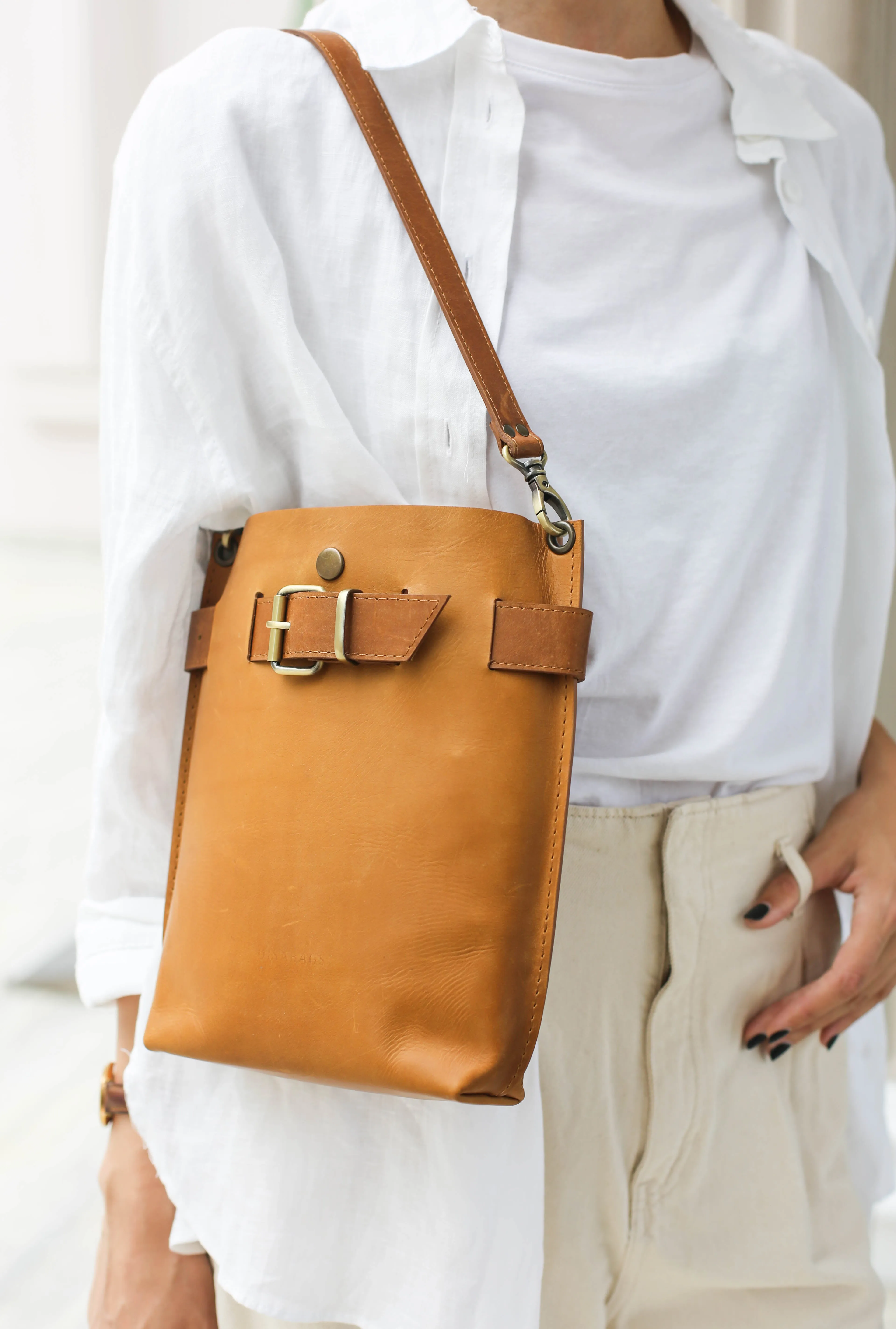 Brown Small Leather Bag