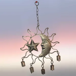 Celestial Sun Moon Star Windchime