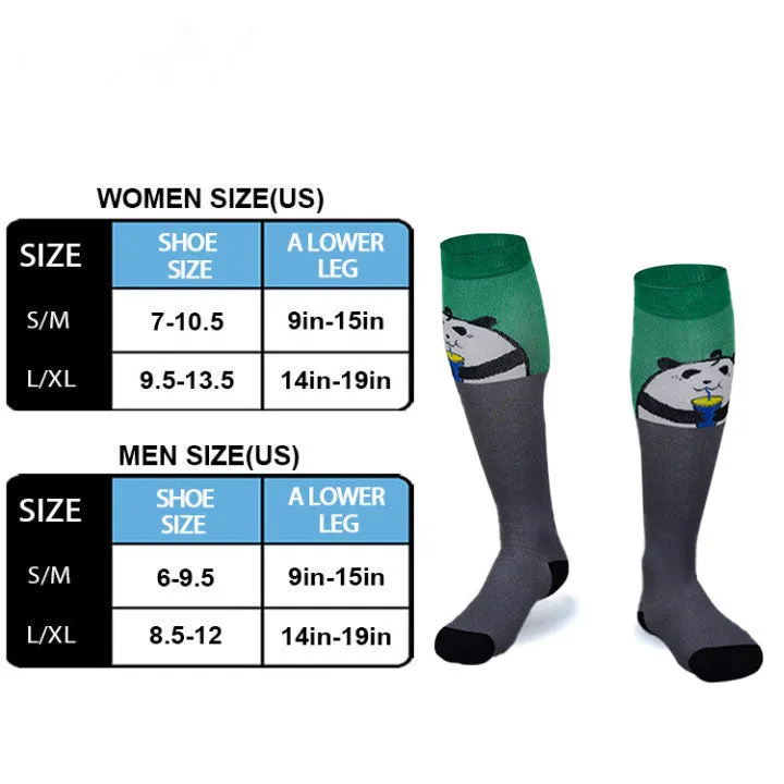 Compression Socks for Women & Men Circulation, Knee High Stockings Support for Nursing, Athletic, Cycling, Hiking, Running