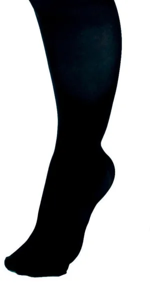 CURAD Knee-High Compression Hosiery with 20-30 mmHg, Black, Size C, Regular