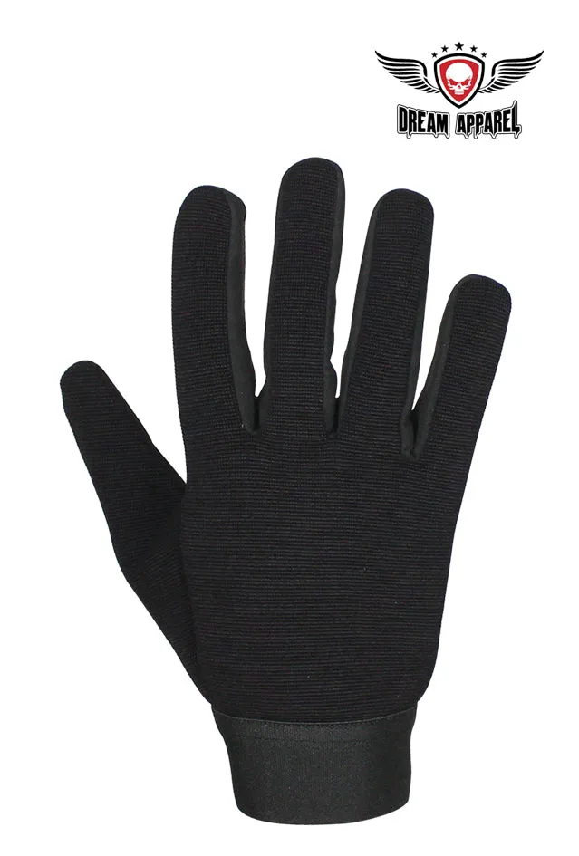 Dream Apparel Mesh Textile Mechanic Gloves With Hook And Loop Fastener Strap