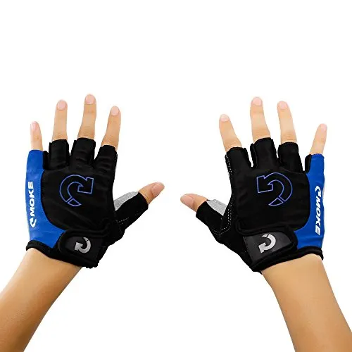 GEARONIC TM New Fashion Cycling Bike Bicycle Motorcycle Shockproof Foam Padded Outdoor Sports Half Finger Short Gloves Riding Gloves Working Gloves