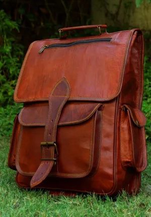 Leather backpack Vintage Bag Leather Handmade Vintage Style Backpack/College Bag