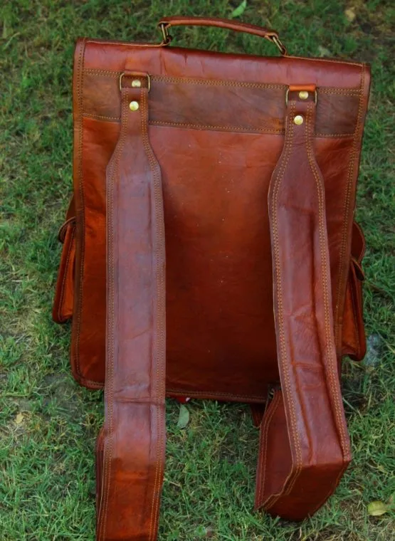 Leather backpack Vintage Bag Leather Handmade Vintage Style Backpack/College Bag