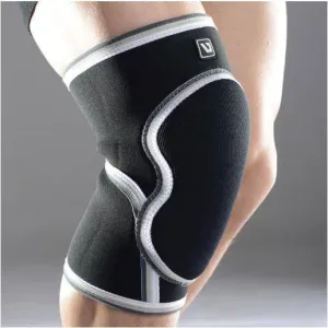 Liveup Sports Black Padded Knee Support - L/XL