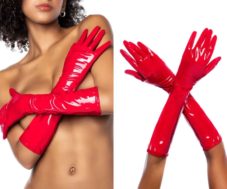 Mapale 125 Gloves Bedroom Costume Accessory Color Gloss Red