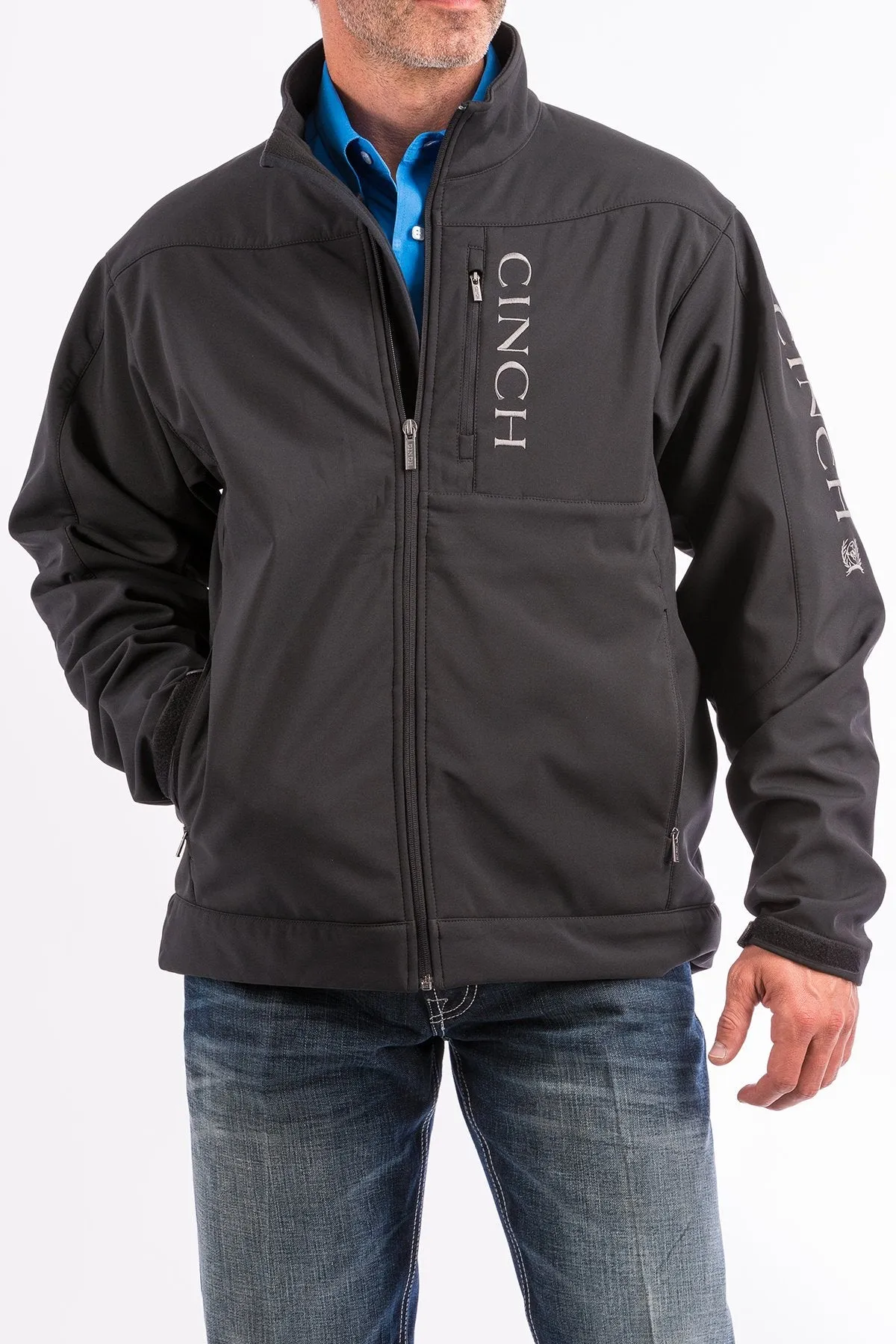 Men's Cinch Conceal Carry Black Bonded Jacket