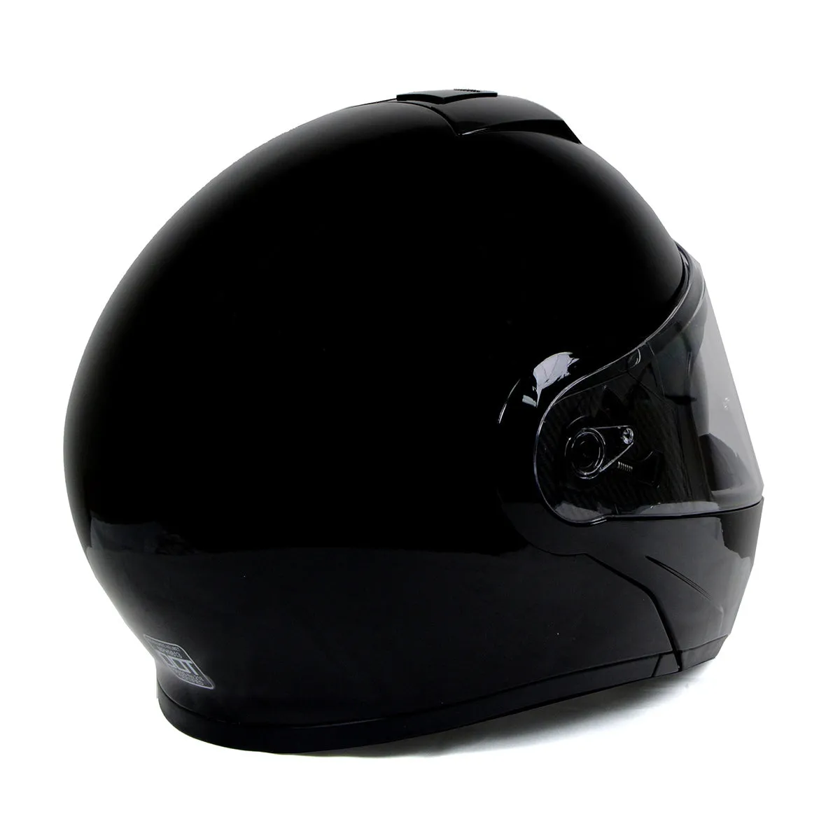 Milwaukee Helmets Gloss Black Menace Advanced Motorcycle Modular