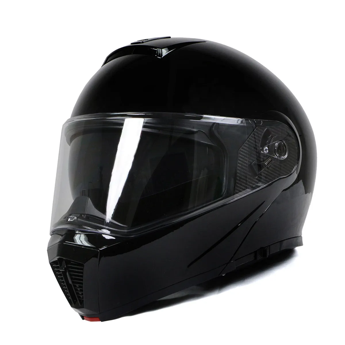 Milwaukee Helmets Gloss Black Menace Advanced Motorcycle Modular