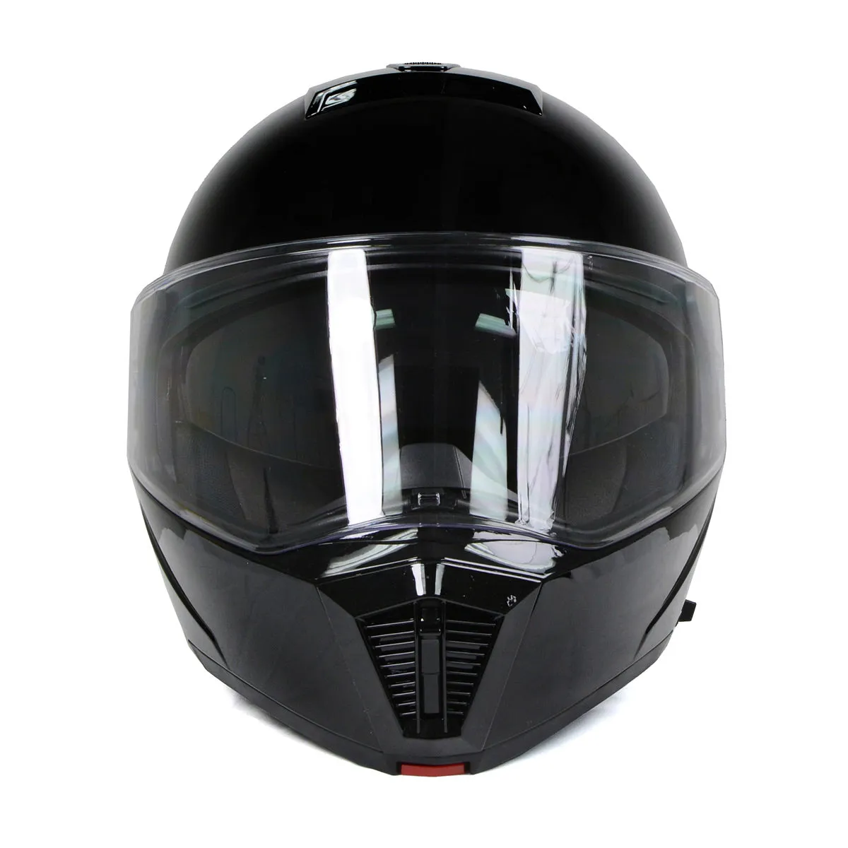 Milwaukee Helmets Gloss Black Menace Advanced Motorcycle Modular