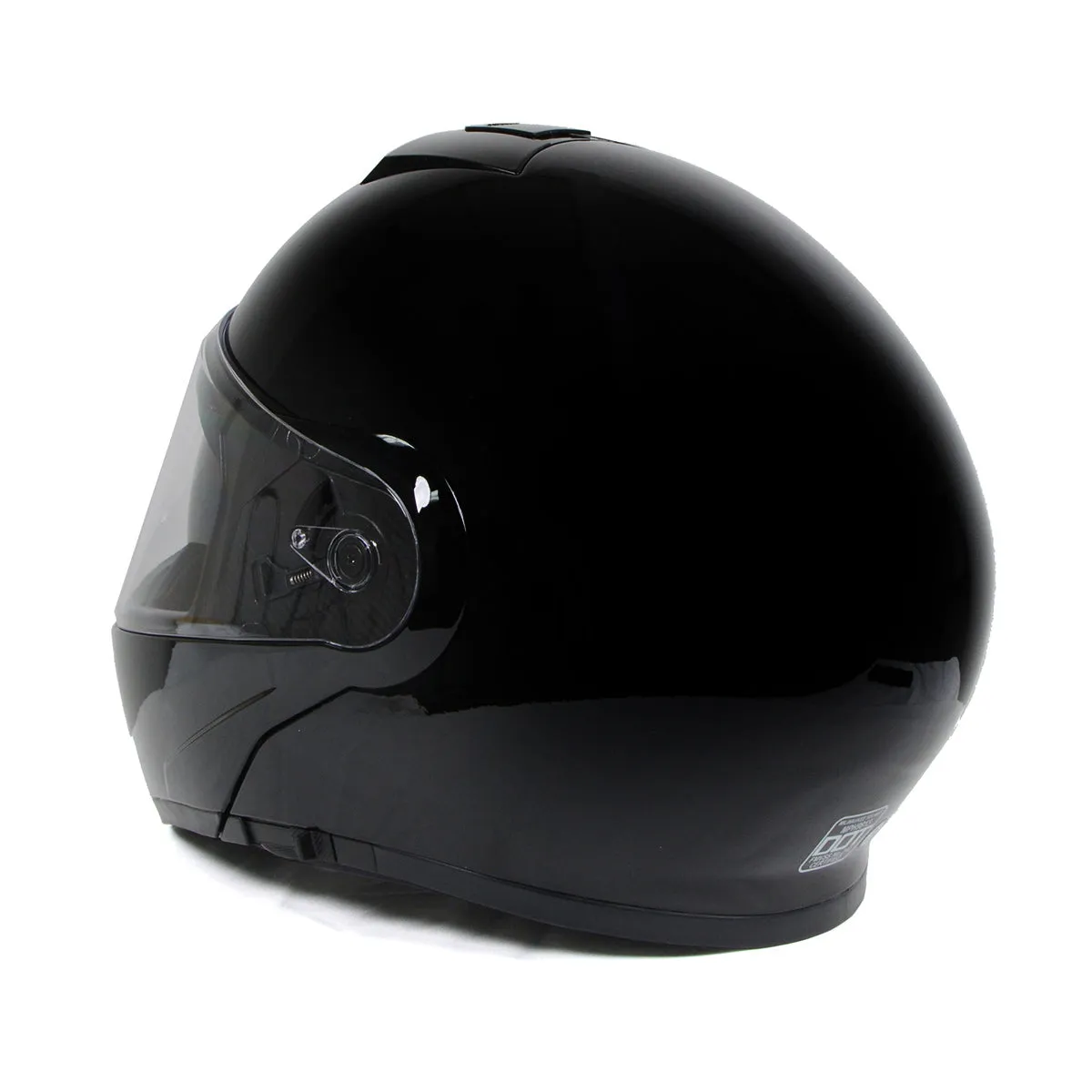 Milwaukee Helmets Gloss Black Menace Advanced Motorcycle Modular