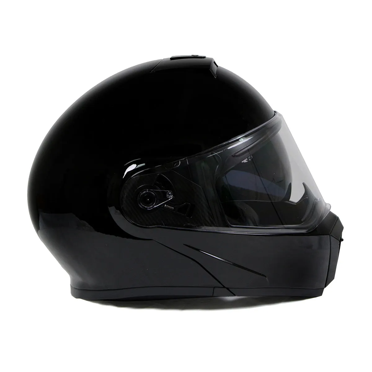 Milwaukee Helmets Gloss Black Menace Advanced Motorcycle Modular