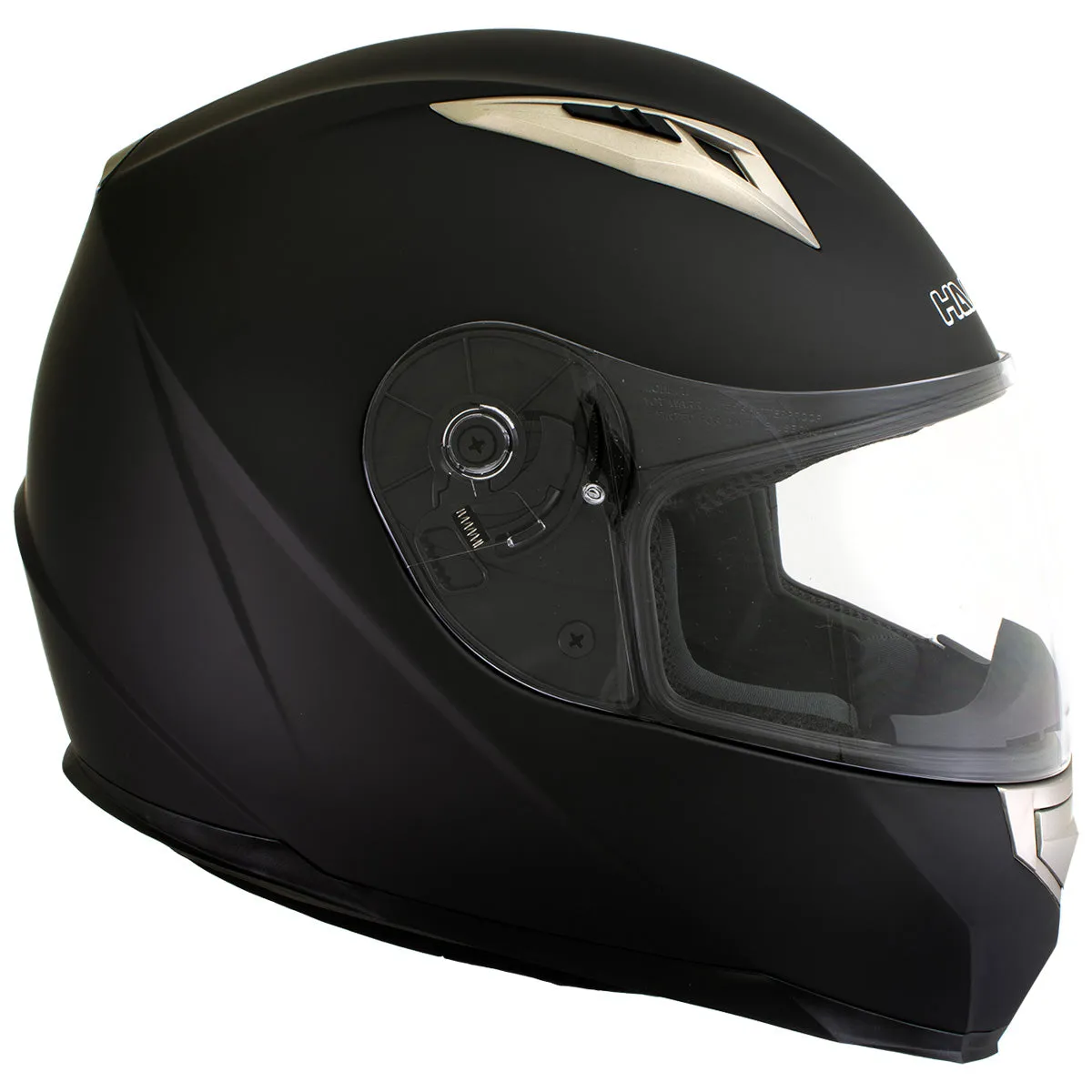 Milwaukee Helmets H500 Flat Black 'Chit-Chat' Black Full Face Motorcycle Helmet with Wireless Communication