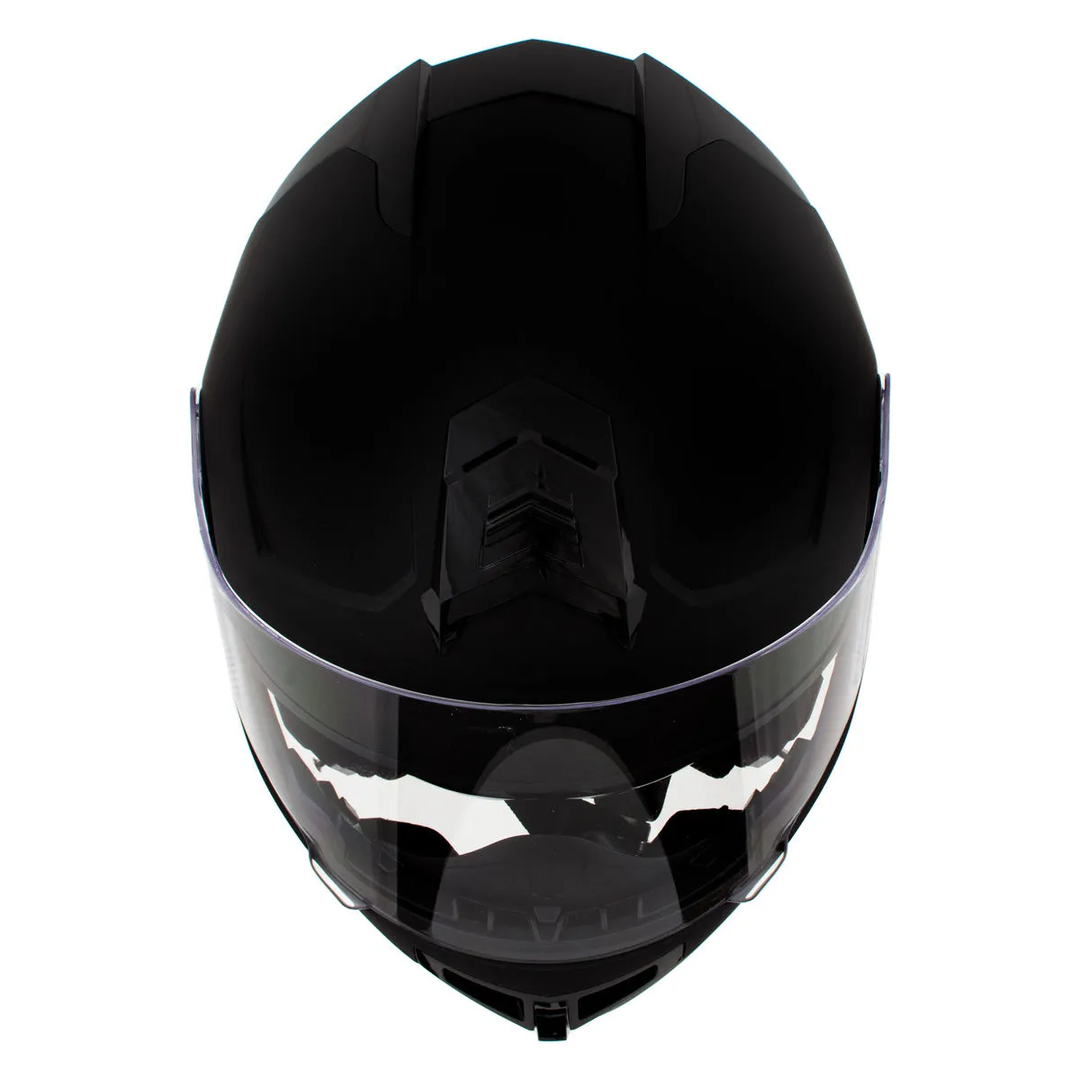 Milwaukee Helmets H7005 Flat Black 'Mayday' Modular Motorcycle Helmet