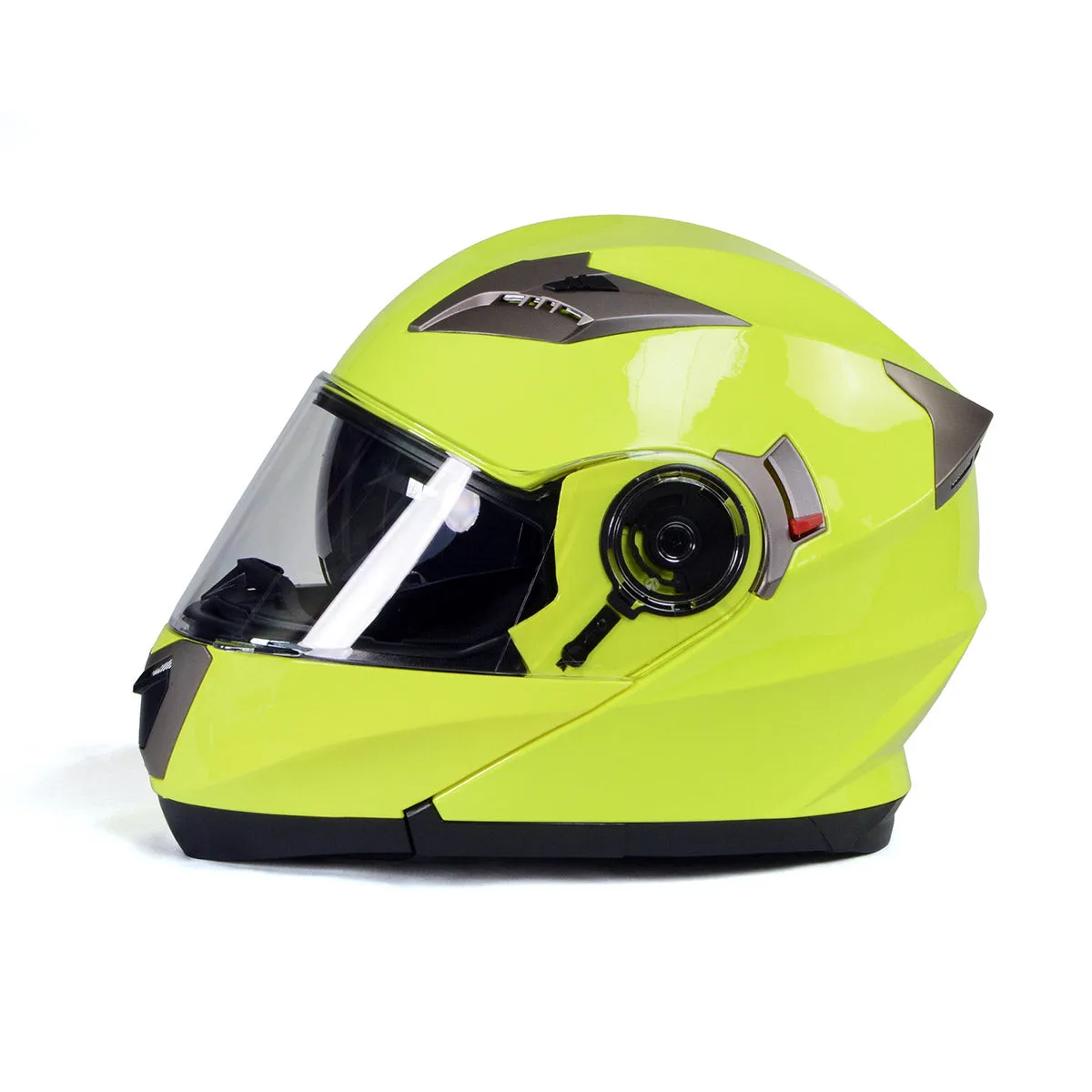 Milwaukee Helmets MPH9809DOT 'Ionized' Neon Yellow Advanced Motorcycle