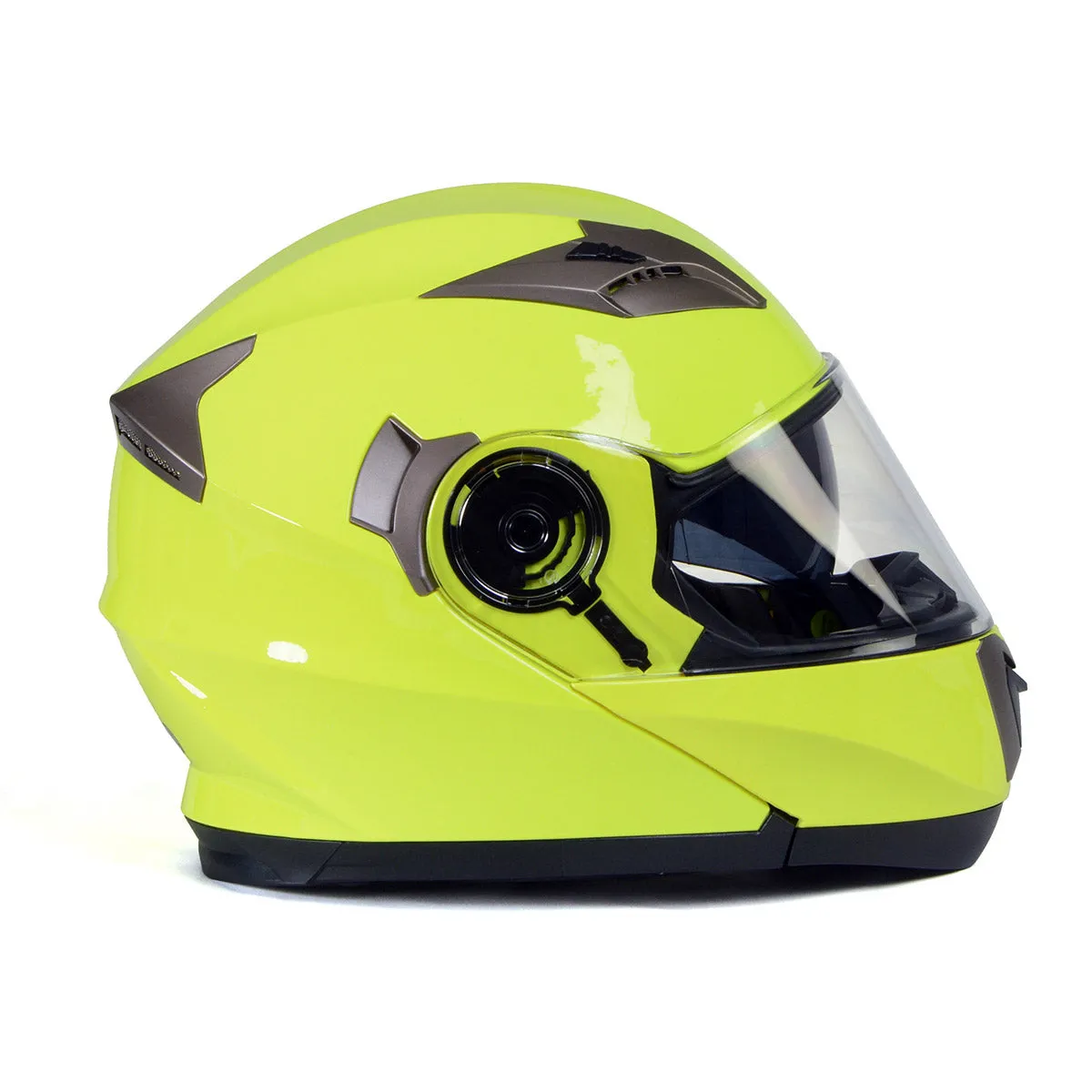 Milwaukee Helmets MPH9809DOT 'Ionized' Neon Yellow Advanced Motorcycle