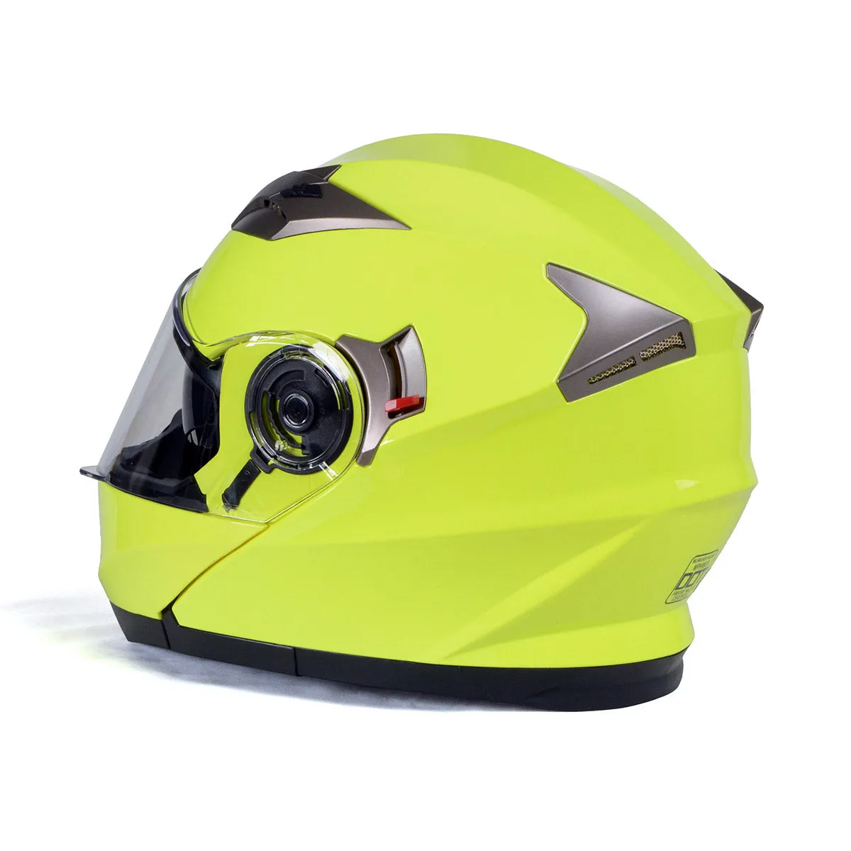 Milwaukee Helmets MPH9809DOT 'Ionized' Neon Yellow Advanced Motorcycle