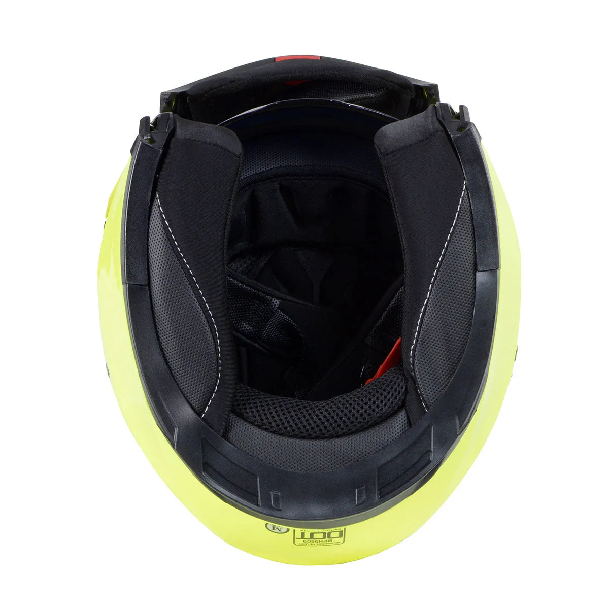 Milwaukee Helmets MPH9809DOT 'Ionized' Neon Yellow Advanced Motorcycle