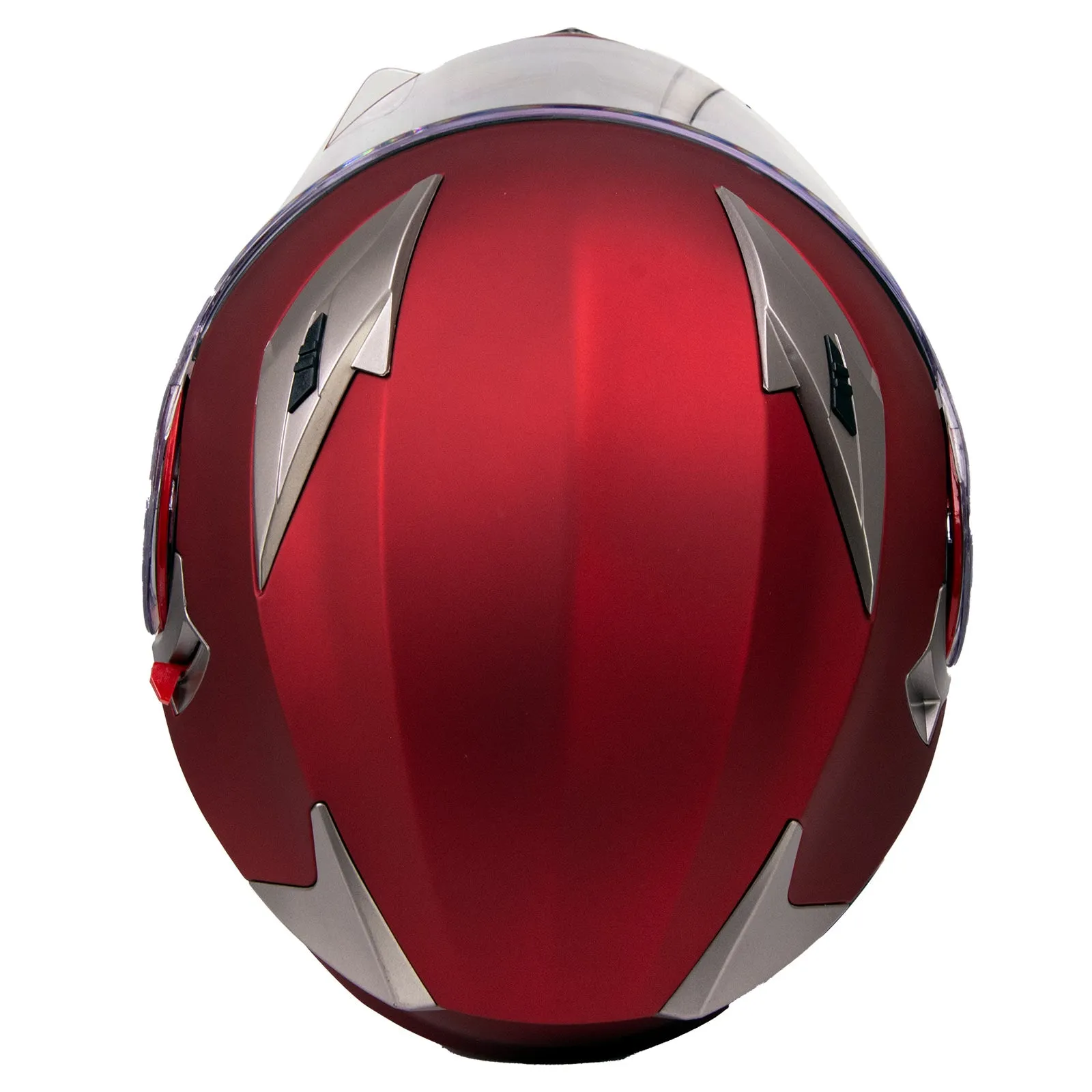 Milwaukee Helmets MPH9826DOT 'Ionized' Flat Red Advanced Motorcycle