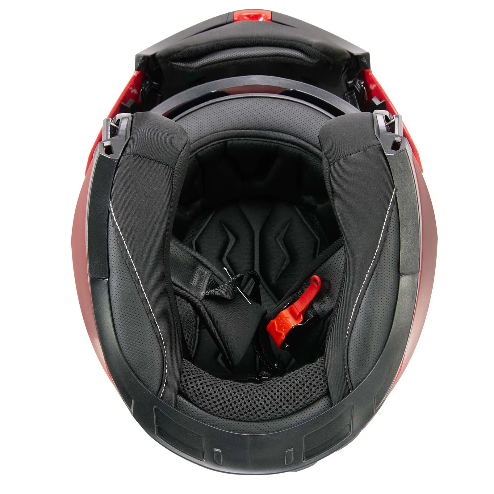 Milwaukee Helmets MPH9826DOT 'Ionized' Flat Red Advanced Motorcycle