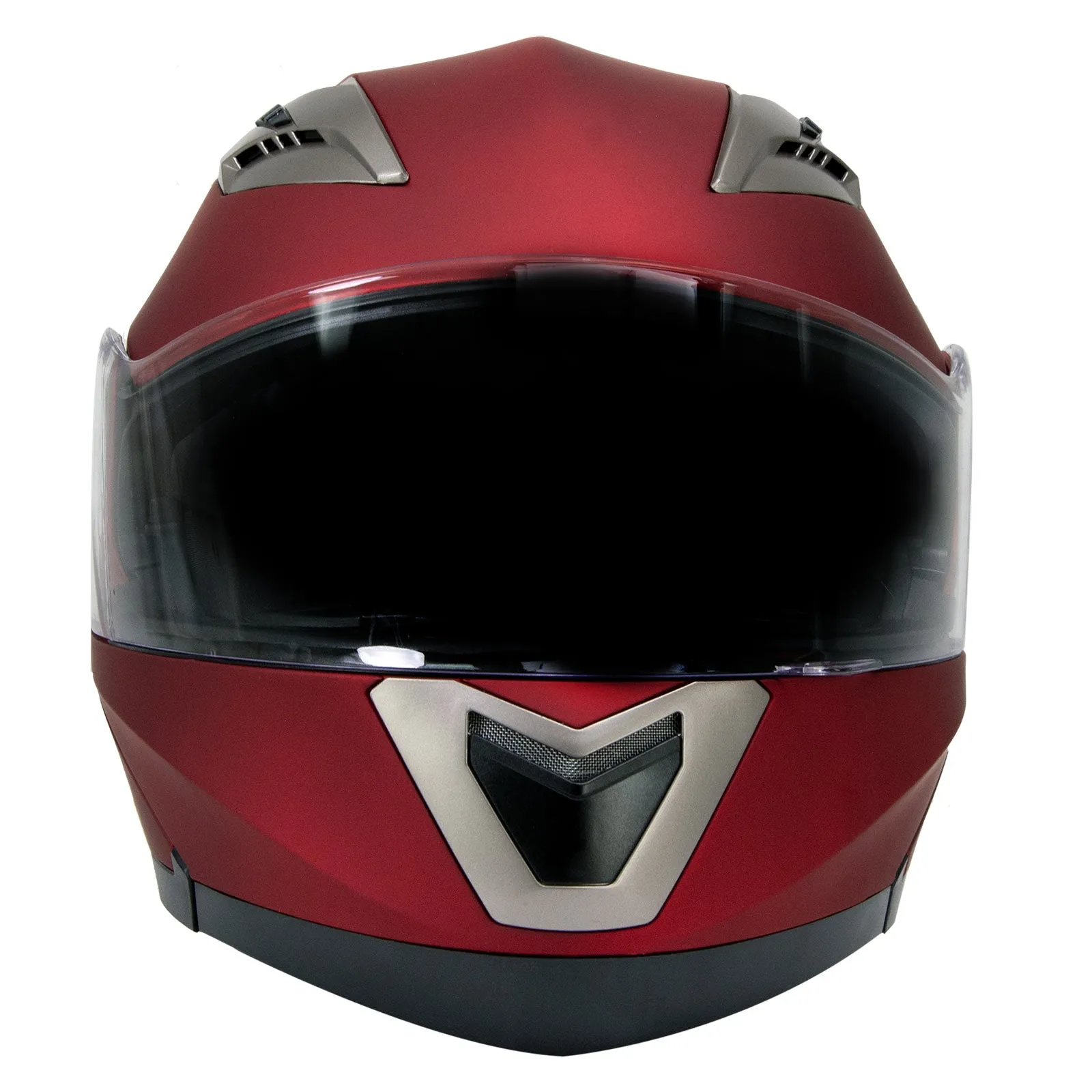 Milwaukee Helmets MPH9826DOT 'Ionized' Flat Red Advanced Motorcycle