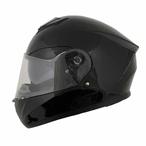 Milwaukee Helmets MPH9836DOT 'Sweeper' Gloss Black Advanced Motorcycle