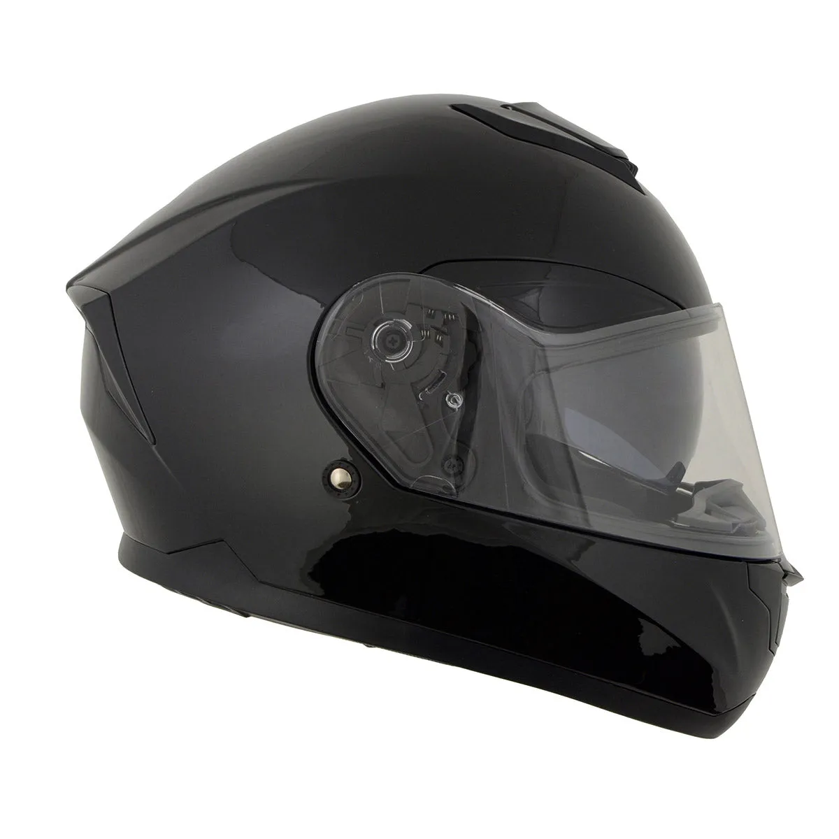 Milwaukee Helmets MPH9836DOT 'Sweeper' Gloss Black Advanced Motorcycle