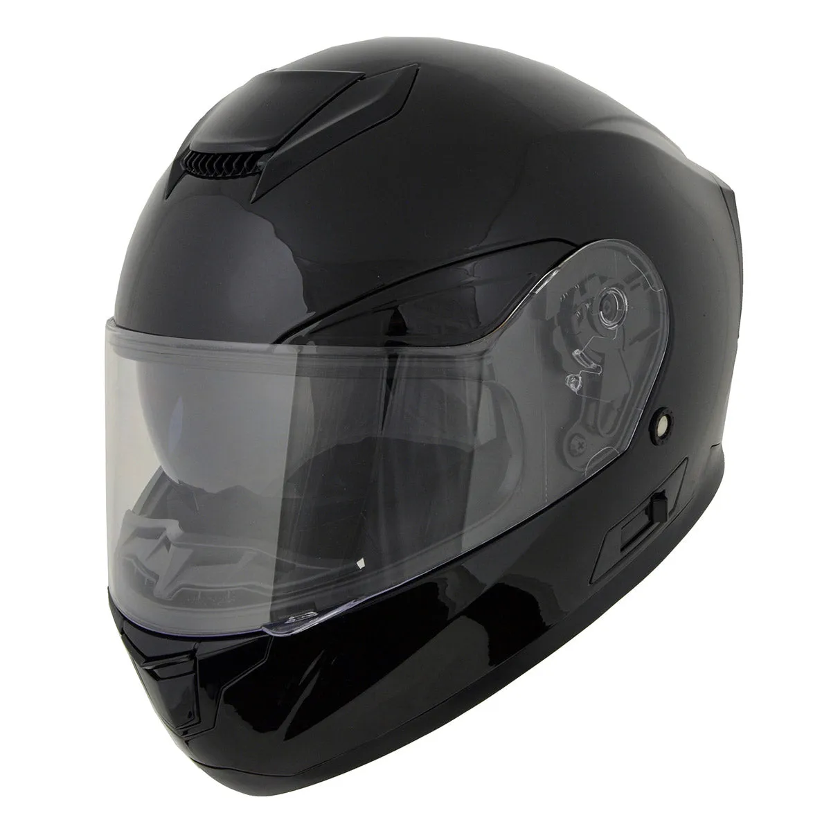 Milwaukee Helmets MPH9836DOT 'Sweeper' Gloss Black Advanced Motorcycle