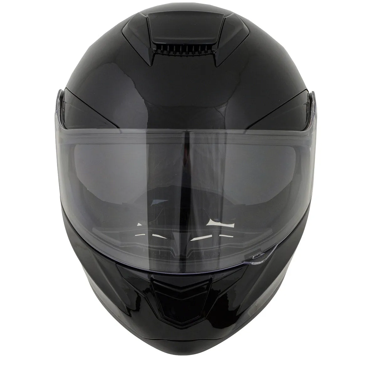 Milwaukee Helmets MPH9836DOT 'Sweeper' Gloss Black Advanced Motorcycle