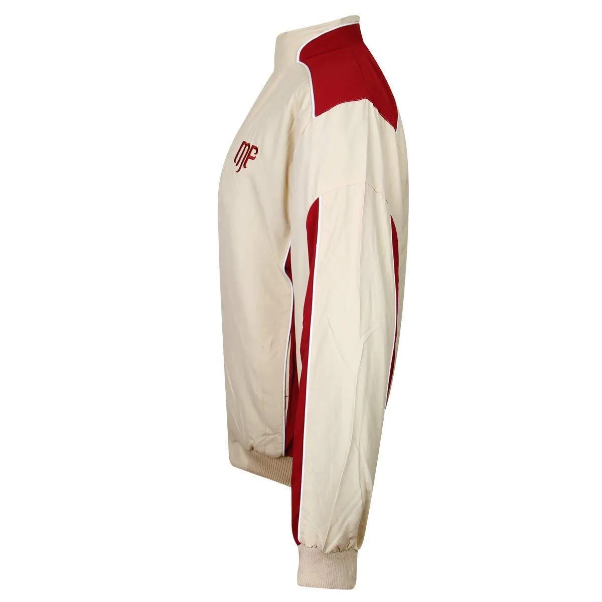 Mountain Fog  Mens Beige/Red Windbreaker Jacket