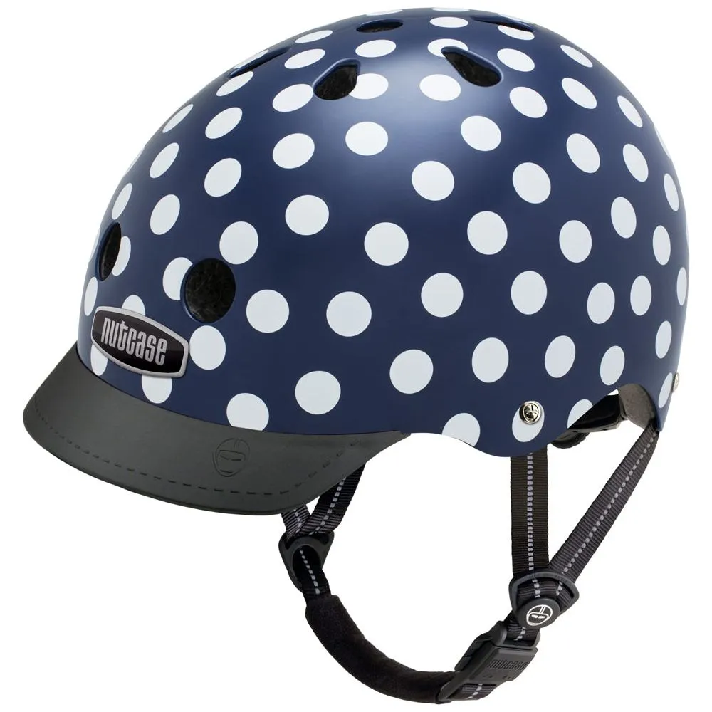 Navy Dots Street Helmet