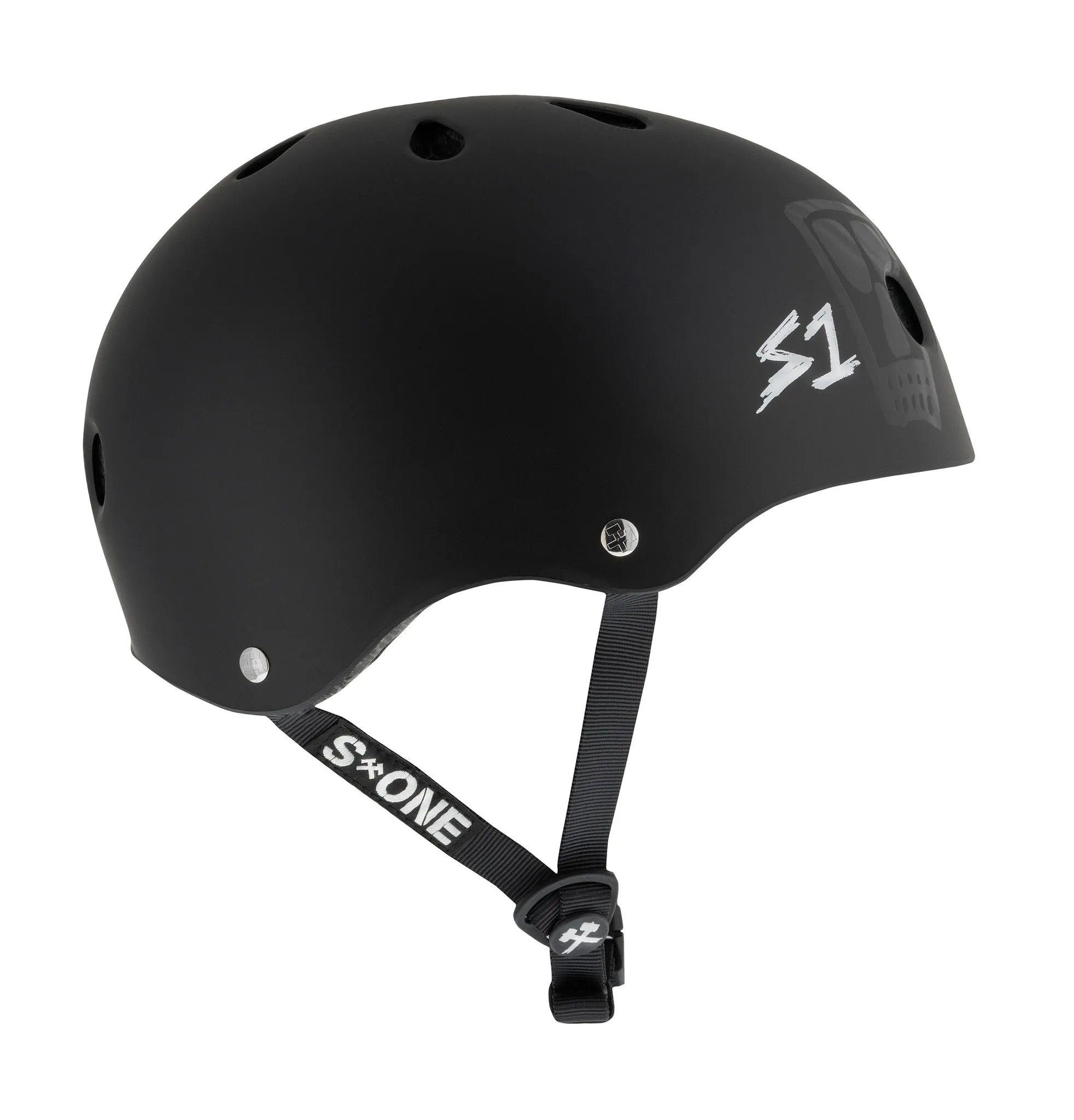 S1 Lifer Helmet - Black Matte/Vato Skull X Lance Mountain