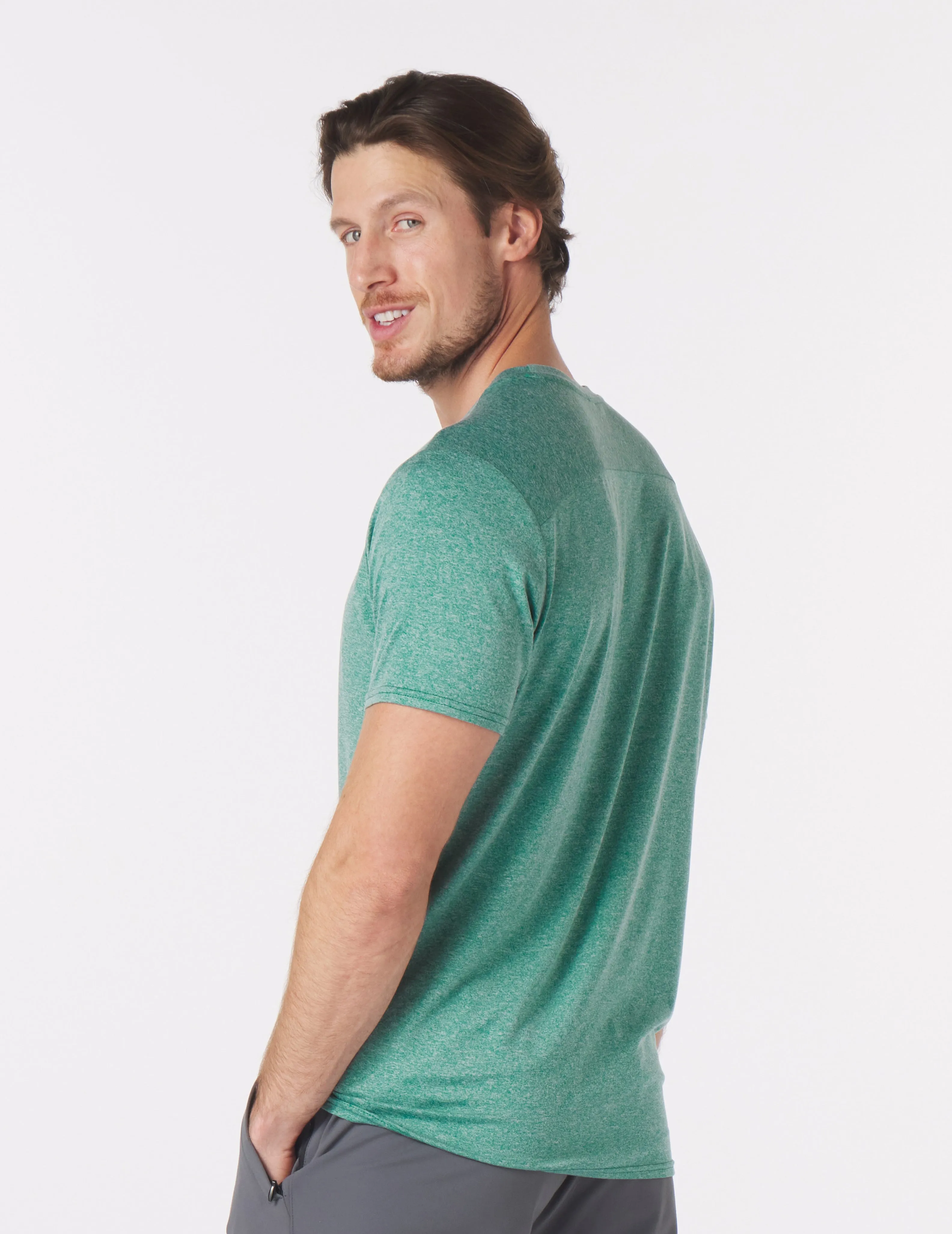 Salton Short Sleeve: Emerald Heather