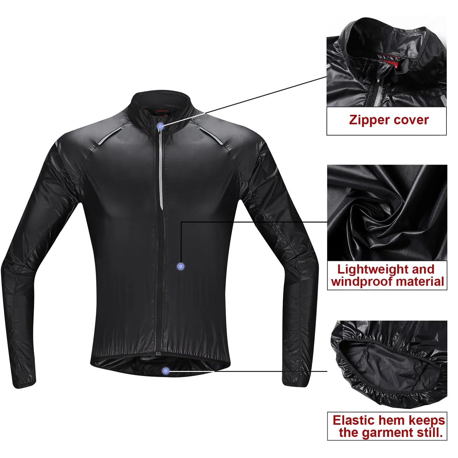 Santic Black Light Jacket