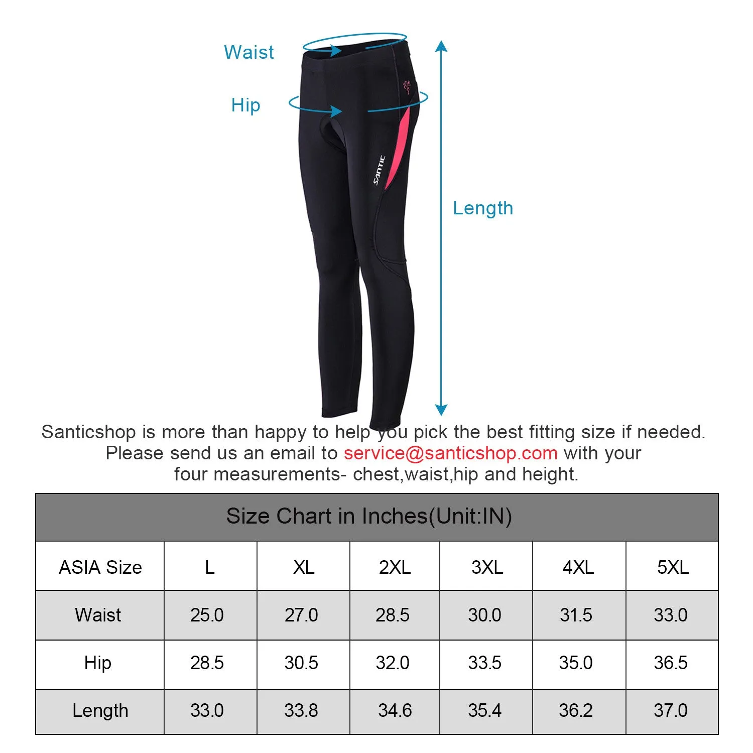 Santic Parni Pink Women Padded Cycling Pants