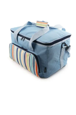 Sky Blue 30 Litre Foldable Family Cool Bag