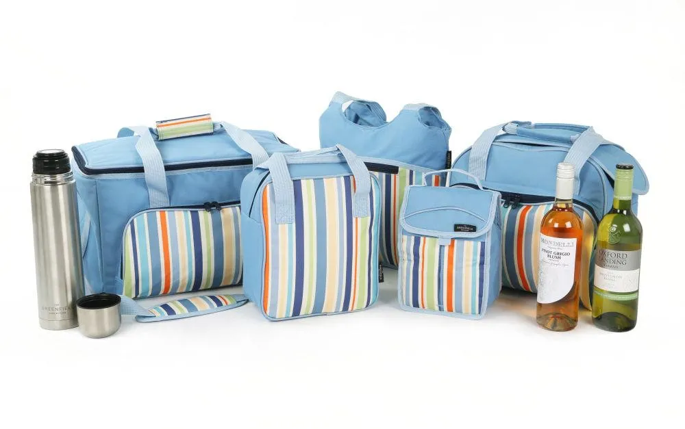 Sky Blue 30 Litre Foldable Family Cool Bag