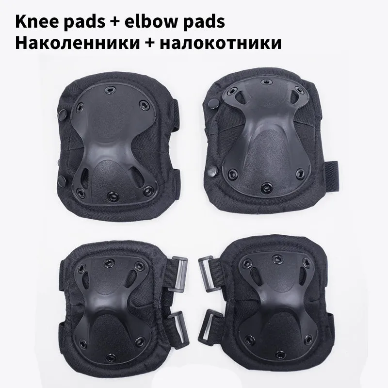 Tactical Knee Pads Pad Elbow CS Military Protector Army Airsoft Outdoor Sport Hunting Knee Padspad Safety Gear Knee Pads Protective Pads