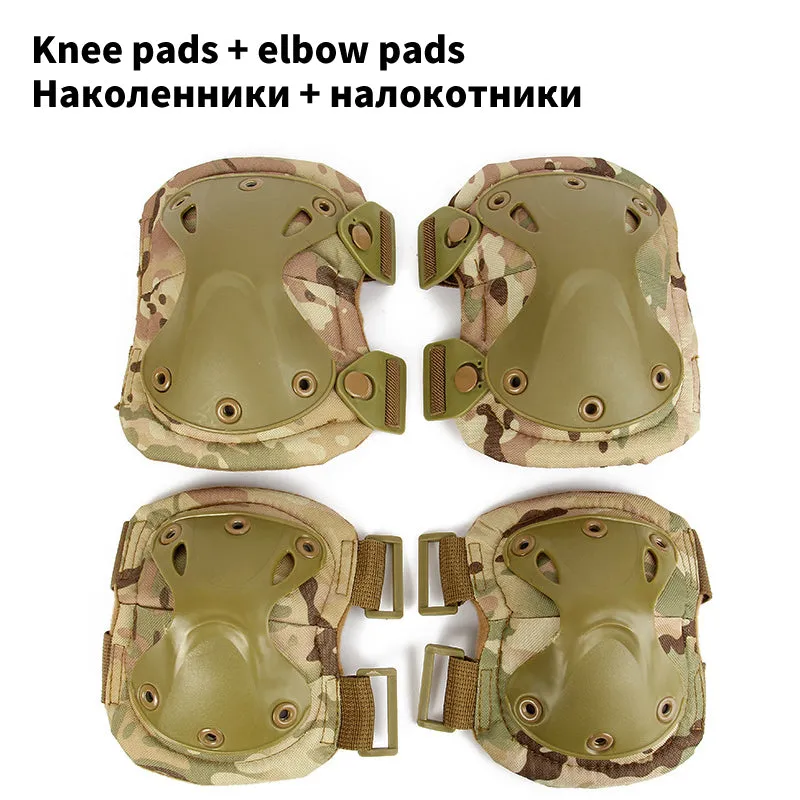 Tactical Knee Pads Pad Elbow CS Military Protector Army Airsoft Outdoor Sport Hunting Knee Padspad Safety Gear Knee Pads Protective Pads