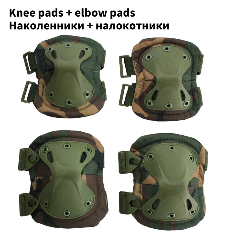 Tactical Knee Pads Pad Elbow CS Military Protector Army Airsoft Outdoor Sport Hunting Knee Padspad Safety Gear Knee Pads Protective Pads