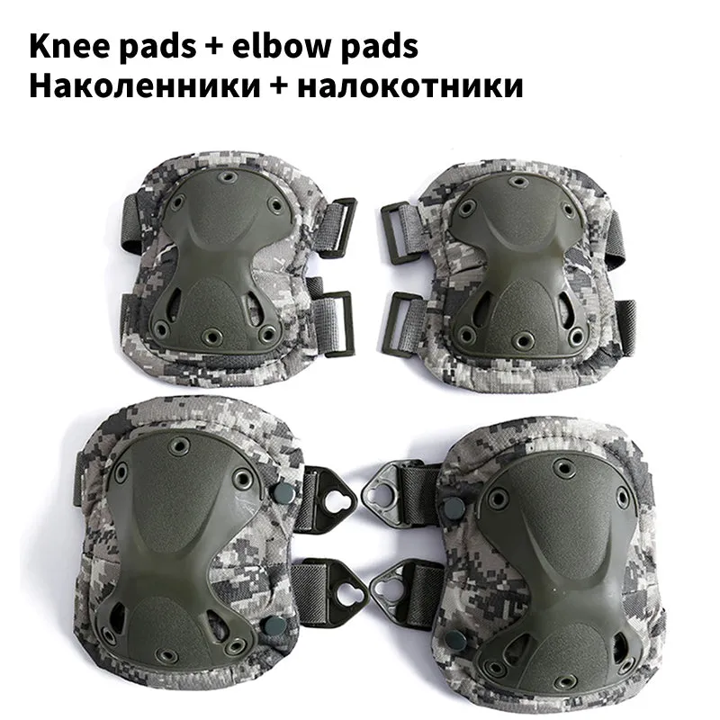 Tactical Knee Pads Pad Elbow CS Military Protector Army Airsoft Outdoor Sport Hunting Knee Padspad Safety Gear Knee Pads Protective Pads