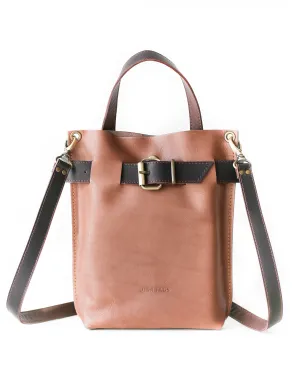 Taupe Mini Leather Backpack (dual color)